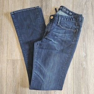 Earnest Sewn Decca Straight Leg Jeans Medium Wash Women's 30 Made USA